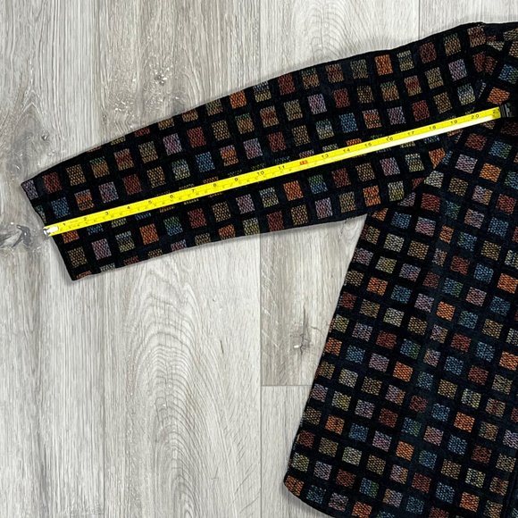 Vintage Tradition Petite Black/Multicolour Size 8P Jacket - Picture 6 of 6